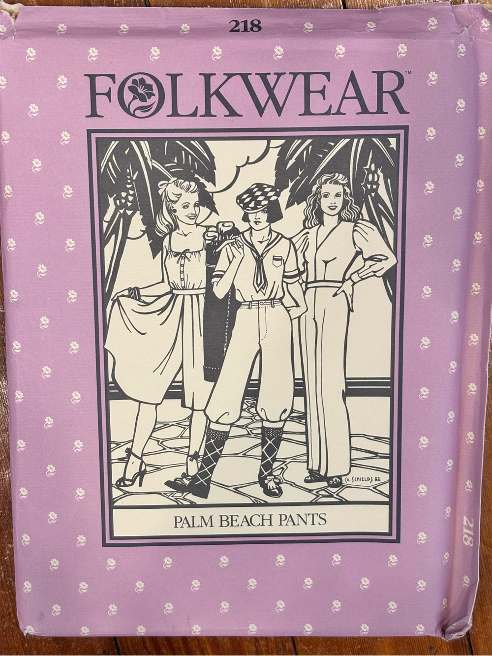 Vintage FOLKWEAR Palm Beach Pants Sewing Pattern #218